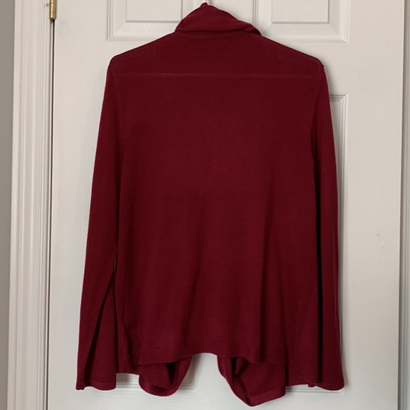 Cupio burgundy multi-style long-sleeve cardigan - Picture 2 of 6